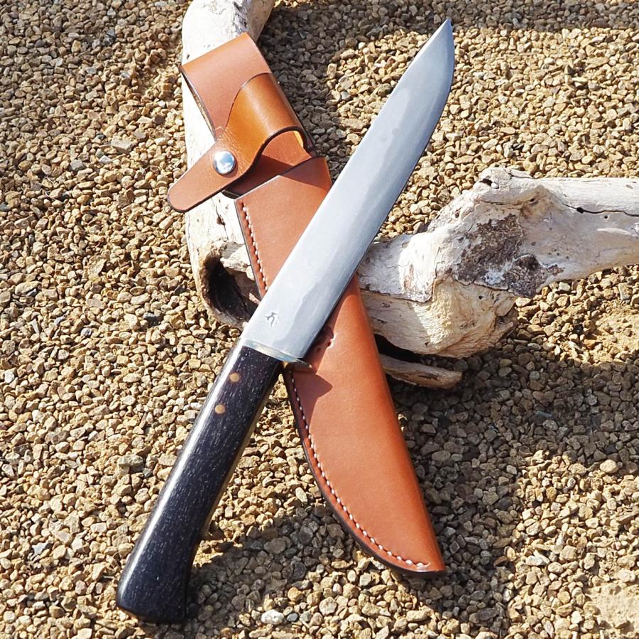 レッドオルカ 剣鉈 甲伏せ造り 義光 21cm 両刃 白紙 和式ナイフ