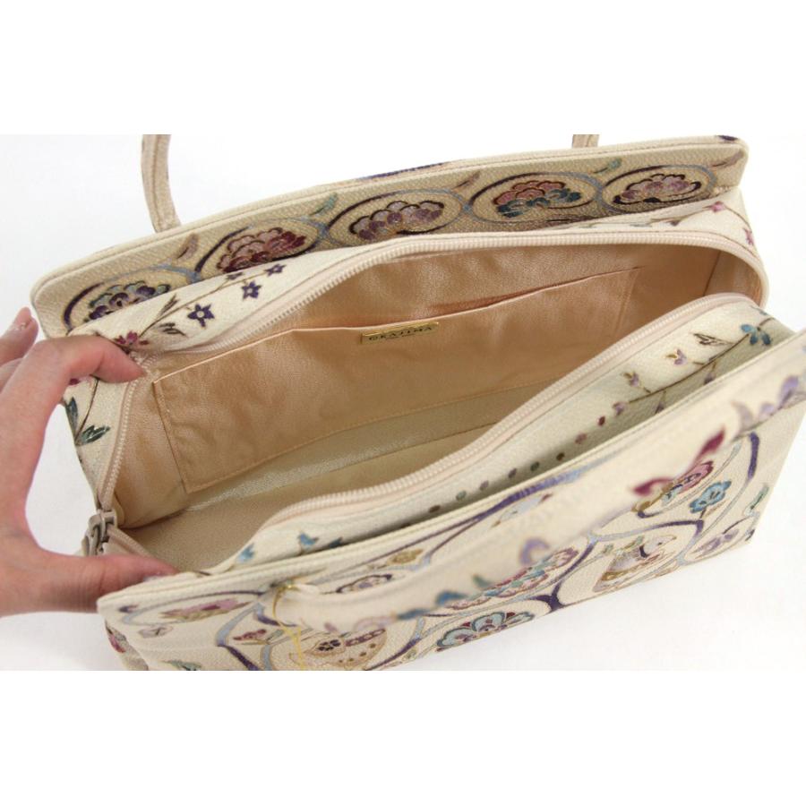 岡重謹製 利休バッグ お茶席バッグ 正絹友禅バッグ 女性用 お茶席