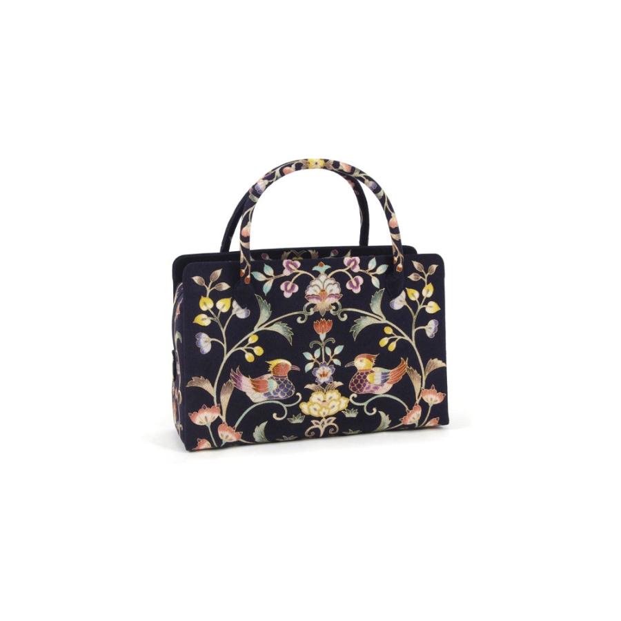 岡重謹製 利休バッグ お茶席バッグ 正絹友禅バッグ 女性用 お茶席