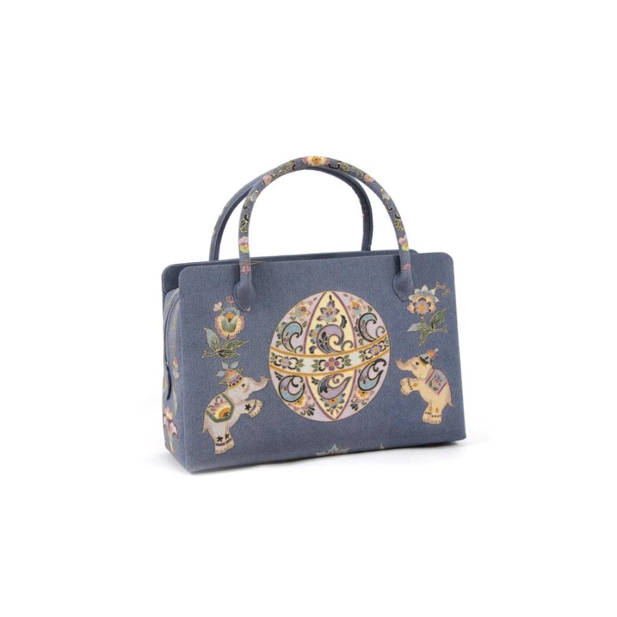 岡重謹製 利休バッグ お茶席バッグ 正絹友禅バッグ 女性用 お茶席