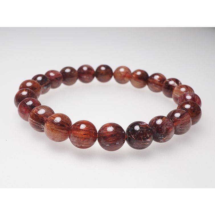 ルチルクォーツ ブレスレット キャッツアイルチル 9mm 一点物 111