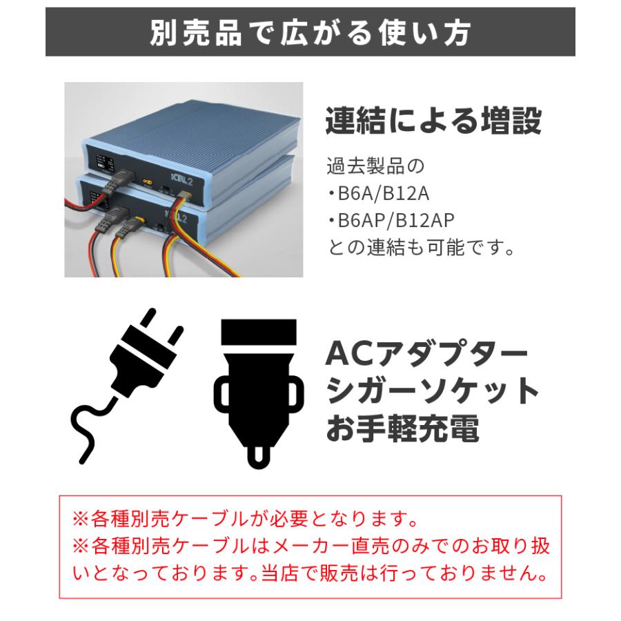 iCELL M12A 駐車監視バッテリー 153Wh 最大70時間 ドラレコ 外部電源 3