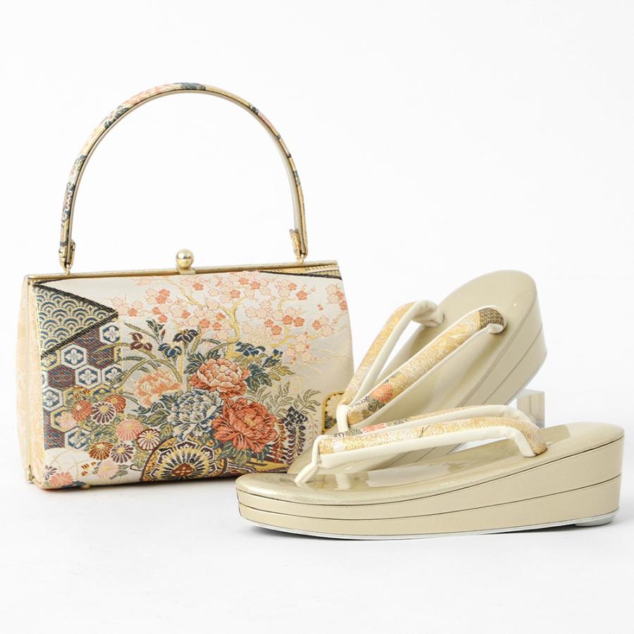 西陣織 草履バッグセット フォーマル 日本製 礼装 帯地 正絹 草履