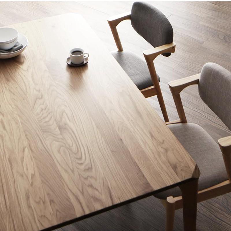 ダイニングチェア 2脚組 ハーフアーム 布張り北欧デザイン TNR