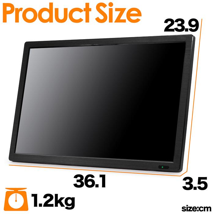 ポータブルテレビ 15.4インチ 3波チューナー搭載 地デジ BS CS 番組