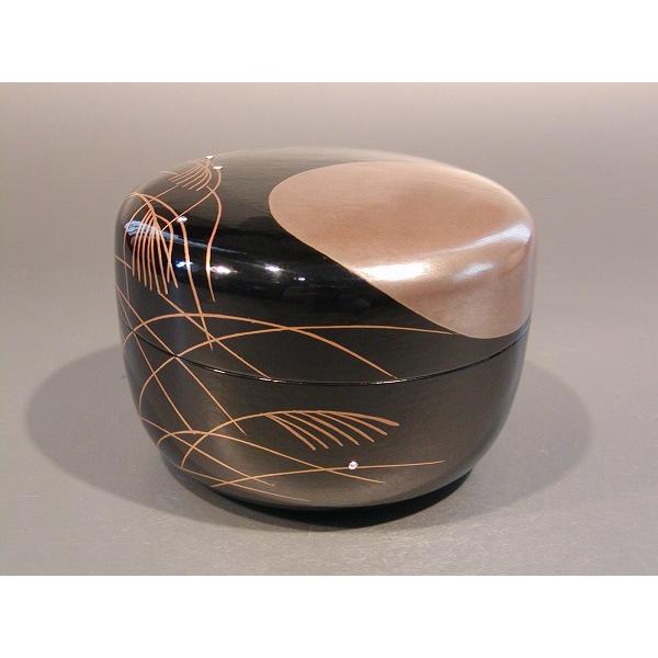 茶道具 平棗 一閑 武蔵野の月 即中斎好、 中村宗尹作 : 佐藤大観堂