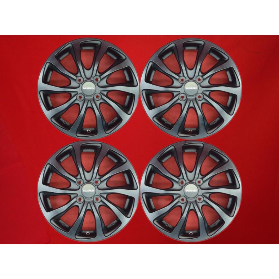バルミナ BALMINUM TR10 中古ホイール 4本 4.5J 15インチ PCD100 4穴 +