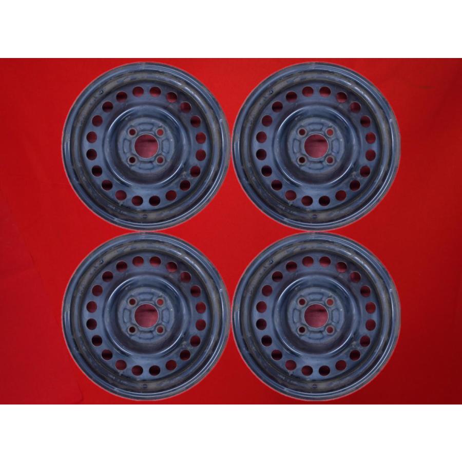 激安 中古 4本セット 】 日産 ティーダ 純正 ED007 スチールホイール