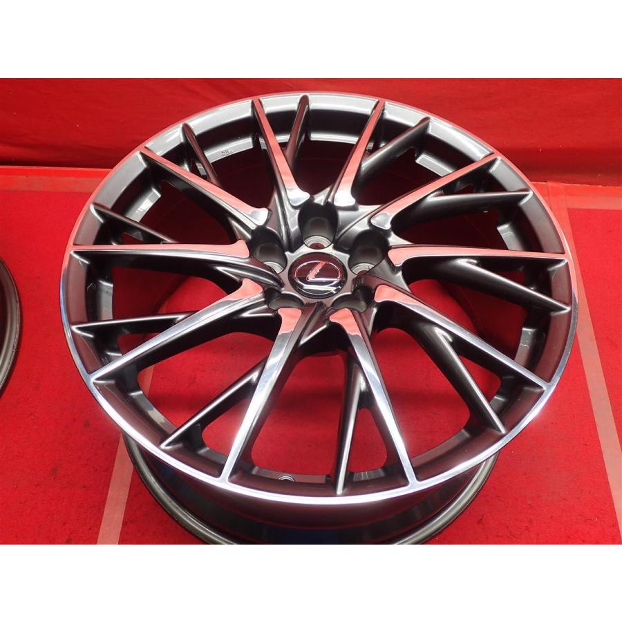 レクサス LEXUS 〉 RC-F 純正 19inch ガンメタ/ポリッシュ BBS製 鍛造