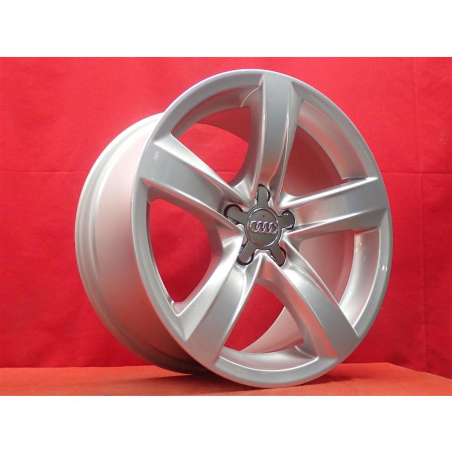 アウディ A5 8T 純正5本スポーク 4本 ホイール 8.5J-18 PCD112 5穴 +29