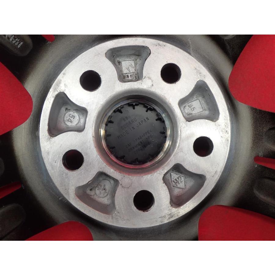 SUBARU スバル 純正オプション5本スポーク 中古ホイール 4本 7J 17