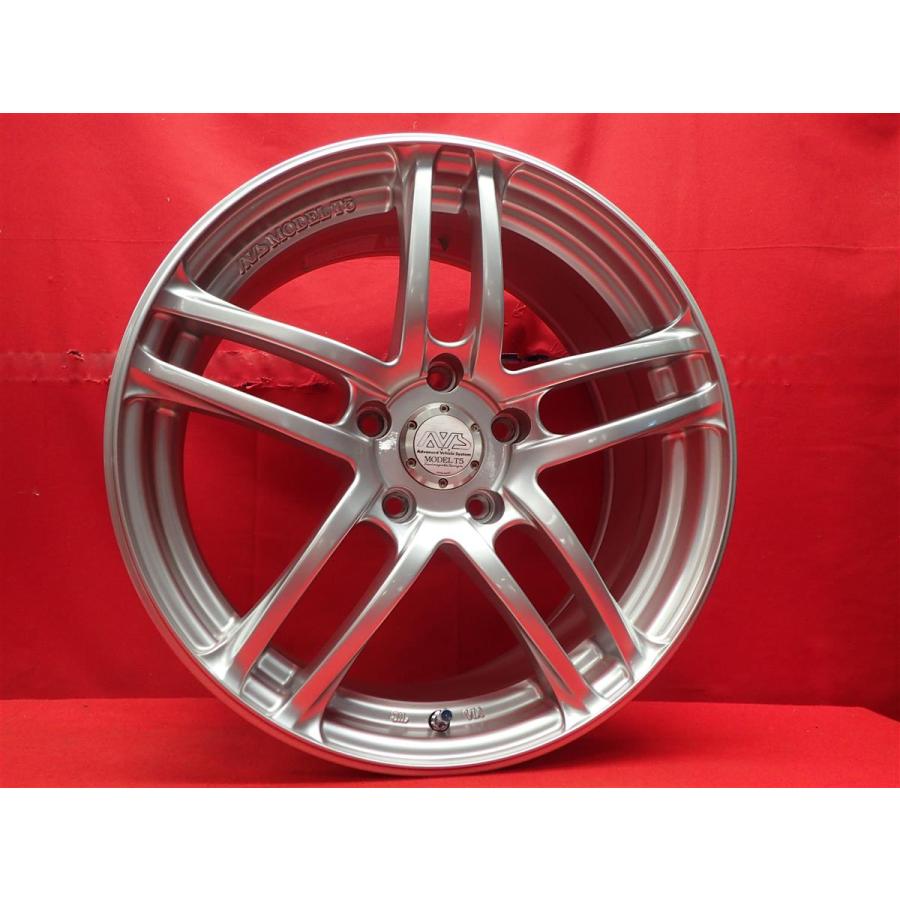 軽量 AVS モデル T5 中古ホイール 4本 7.5J 17インチ PCD114.3 5穴 +45