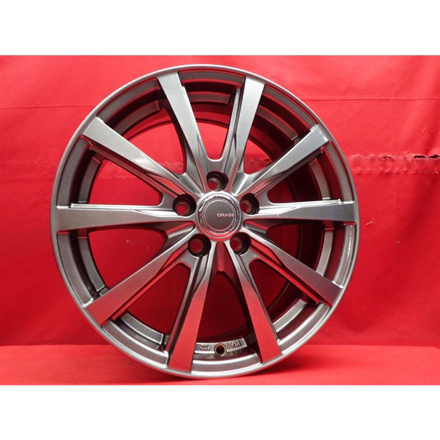 GRASS ZX 中古ホイール 4本 6.5J 16インチ PCD100 5穴 +48 ハブ67
