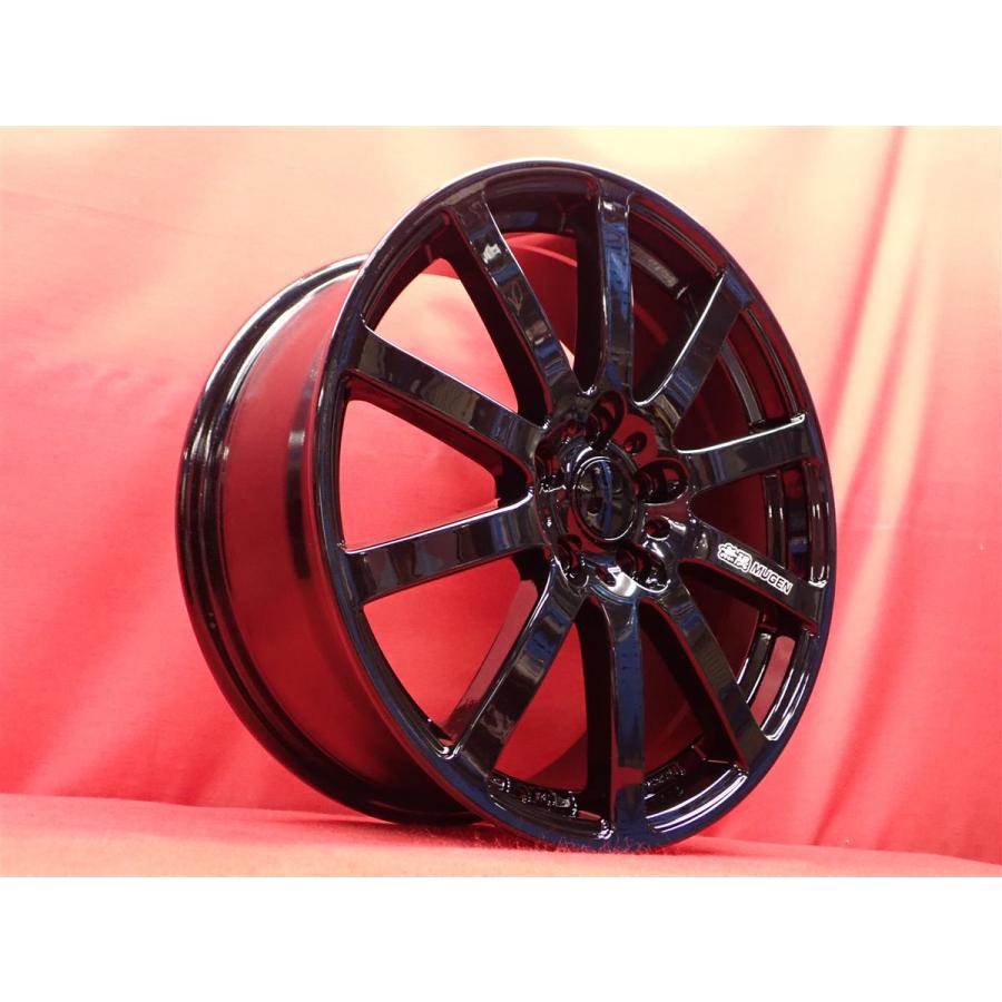 無限 MUGEN NR 中古ホイール 4本 7.5J 18インチ PCD114.3 5穴 +55 ハブ