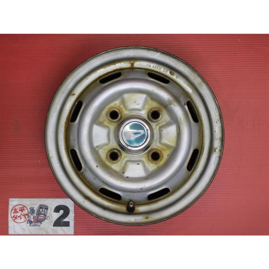 激安 4本セット】ダイハツ シャレード 純正 スチール 鉄ホイール 鉄
