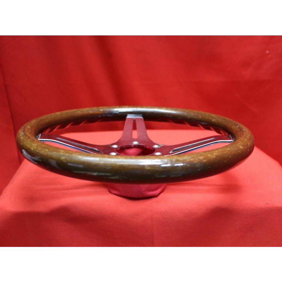 ☆DAIWA 小径ウッドステアリング 31.5Φ 当時物！街道レーサー ヤング