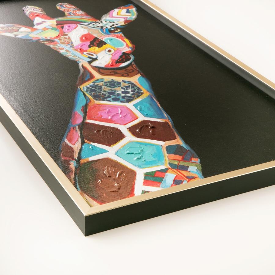 絵画 インテリア モダン おしゃれ 額付き 上品なキリン 絵 壁掛け 雑貨