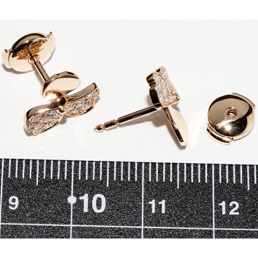 ティファニー ピアス K18PG ダイヤ38P ペーパーフラワーピアス