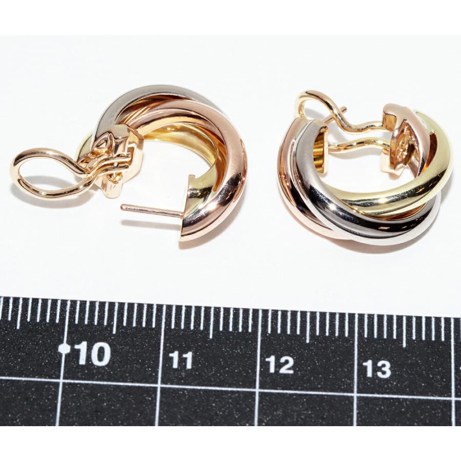 Cartier（カルティエ） ピアス K18YG K18WG K18PG トリニティピアス