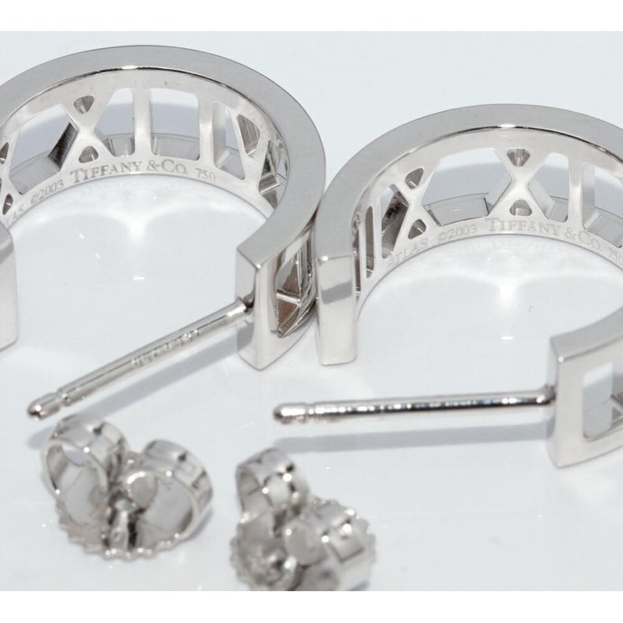 ティファニー フープピアス K18WG オープンアトラスピアス : たかみ