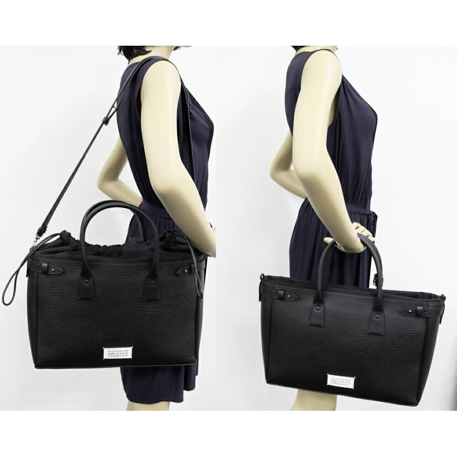 メゾンマルジェラ ブリーフケース 5AC ビジネスバッグ カーフ 黒 2WAY