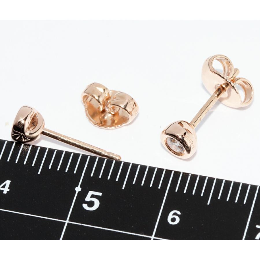 ティファニー ピアス K18PG ダイヤ0.14ct エルサペレッティ