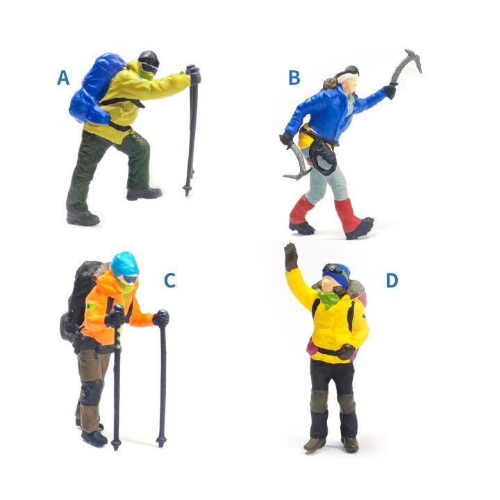 HO人形 情景コレクション ジオラマ人形 1:64 1:87 雪山 ロック