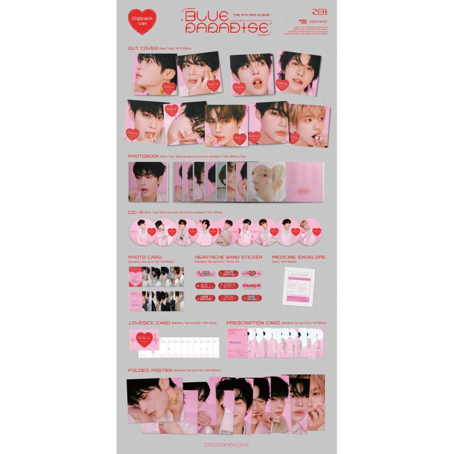 25/2/25 韓国発売】ZEROBASEONE ゼロベースワン ZB1 ゼベワン 5TH MINI