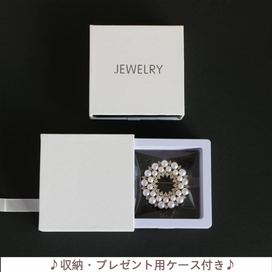 パール ブローチ 本真珠【淡水真珠 専門店】入学式 卒業式 入園式
