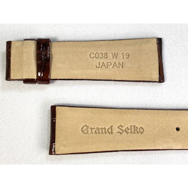 Grand Seiko C03802449 SEIKO グランドセイコー 19mm 純正革ベルト