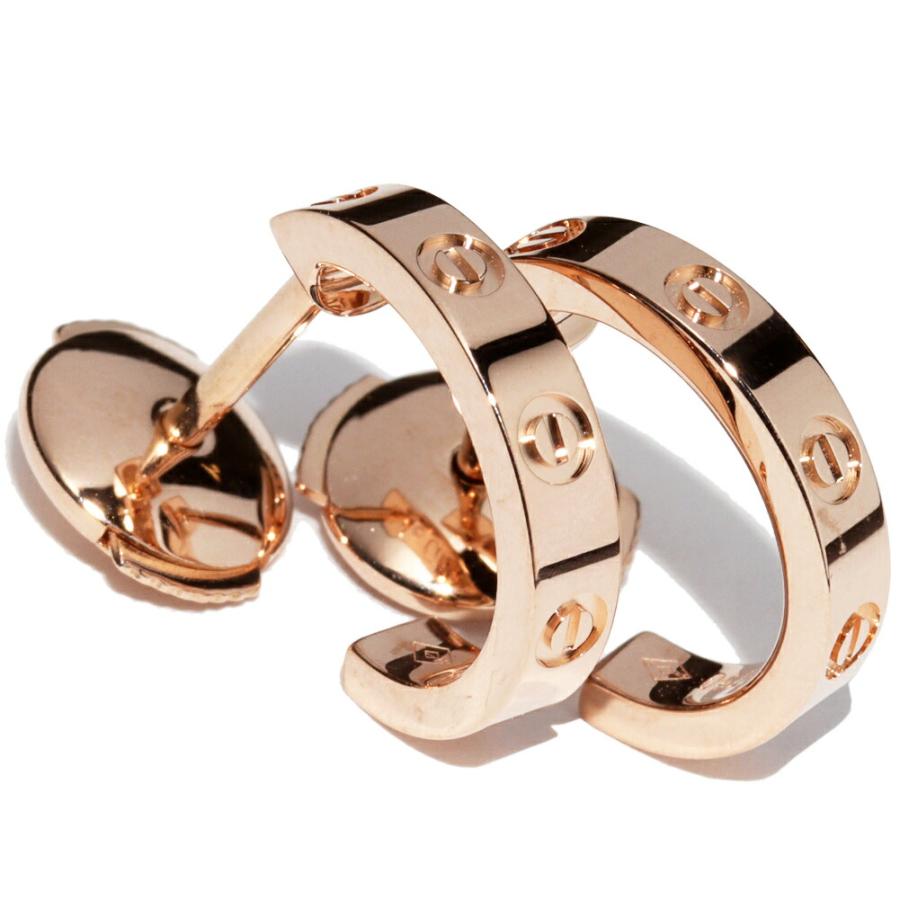 Cartier（カルティエ） ピアス K18PG ミニラブピアス フープピアス