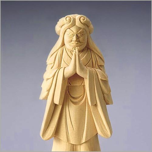 鬼子母神(日蓮宗の脇侍) 白木製 4寸 : 仏壇・仏具販売-仏壇屋 滝田商店