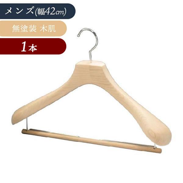 爆買WEEK3％値引き｜木製スーツハンガー 中田工芸 203N 無塗装 メンズ
