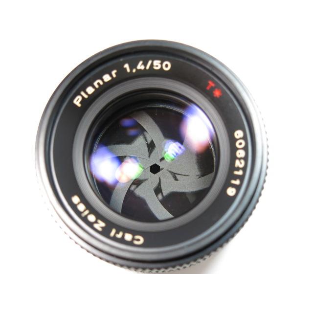 Planar 訳あり Carl Zeiss 50mm F1.4 AE 純正G-11フード フィルター付