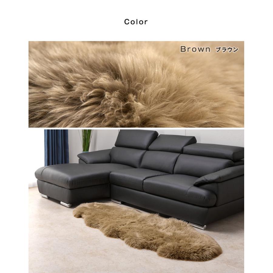 タンスのゲン ムートンラグ ラグ ラグマット 本物 ムートン 60×180