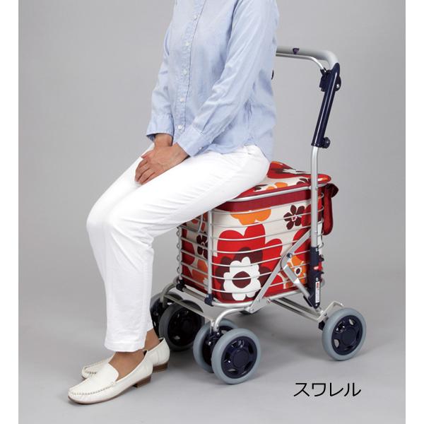 バッグ付アルミワイヤーカート スワレル ユーバ産業 折りたたみ