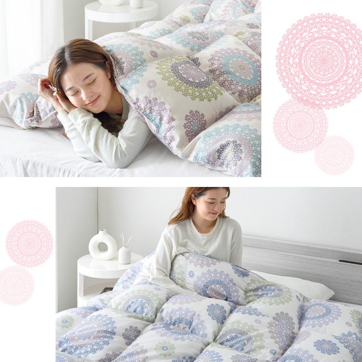 タンスのゲン 27日超お得 羽毛布団 シングル ホワイトダックダウン 93