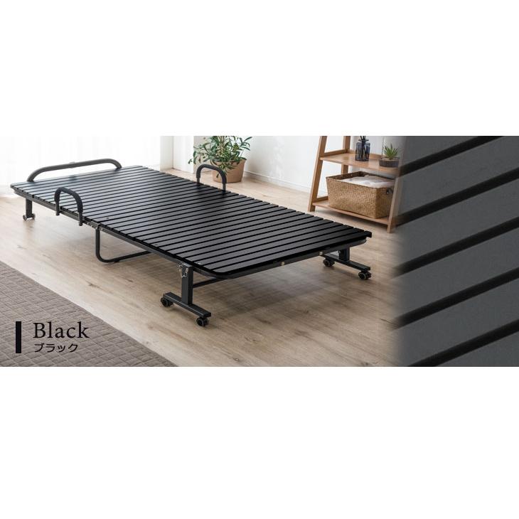 タンスのゲン 折りたたみベッド ベッド シングル 簡易ベッド 桐 すのこ