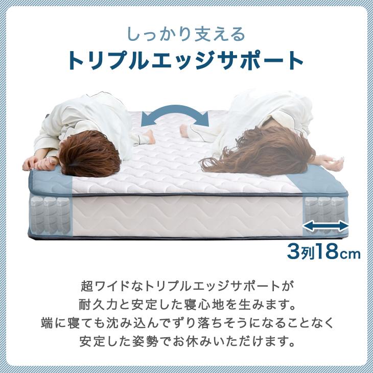 タンスのゲン 27日超お得 パイプベッド 折りたたみ ダブル 極厚22cm