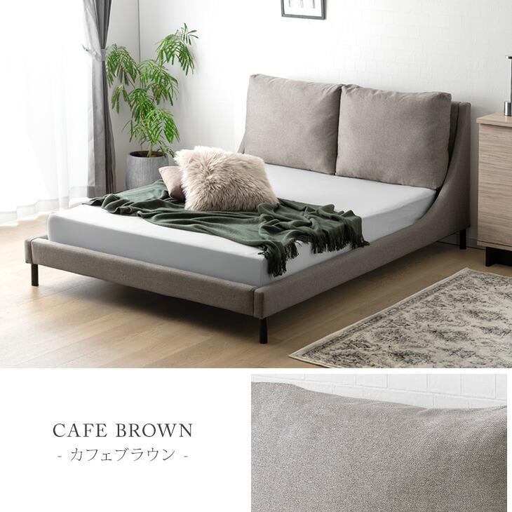 タンスのゲン ベッド ダブル レザー ベッドフレーム ローベッド 白