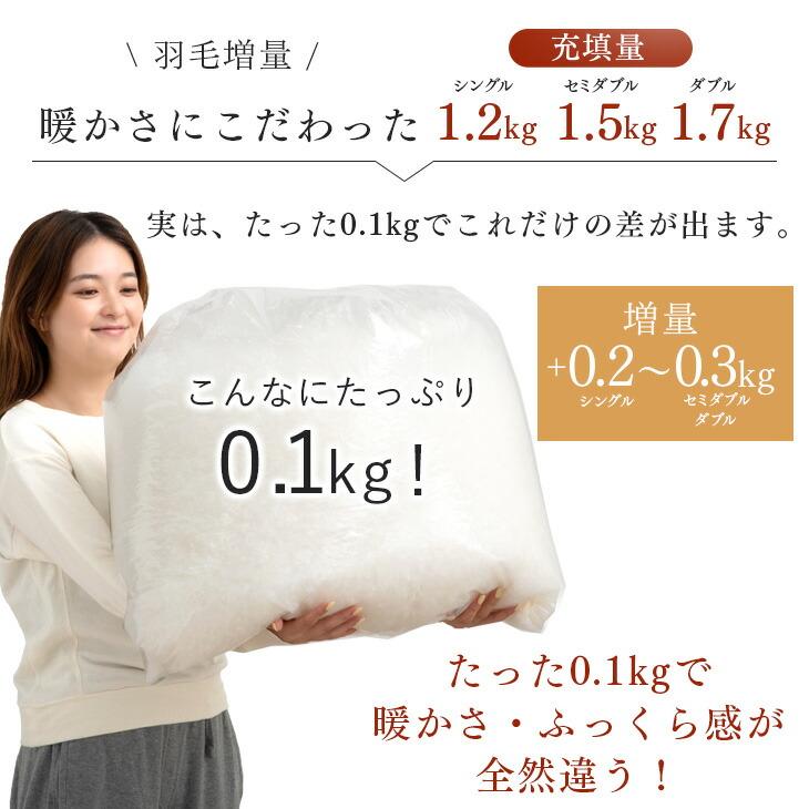 タンスのゲン 羽毛布団 ダブル 洗える 掛布団 暖かい 防ダニ 羽毛