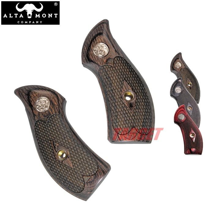 アルタモント S&W Jフレーム ラウンドバット用 木製グリップ