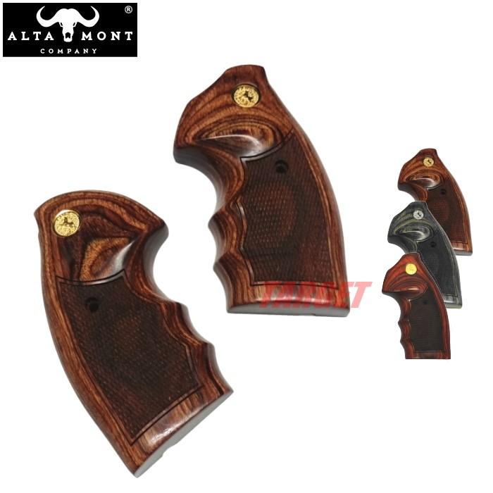 アルタモント 東京マルイ製 COLT パイソン 木製グリップ チェッカー
