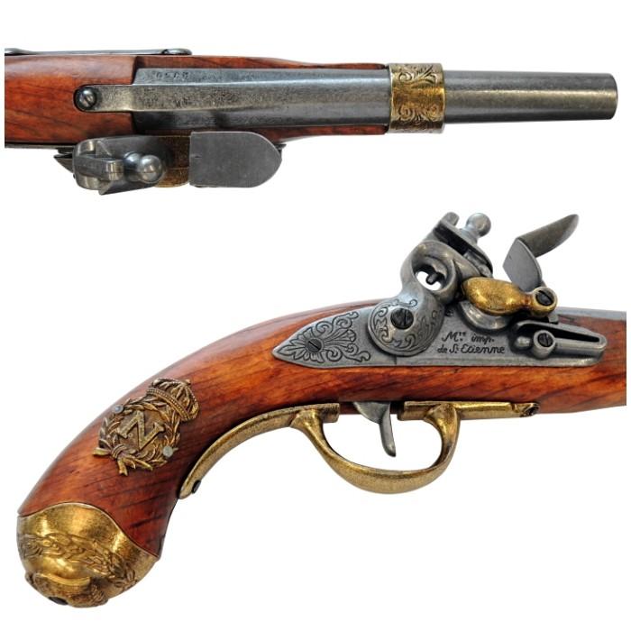 ☆DENIX ナポレオンピストル エンペラーバッジ付 フランス 1063