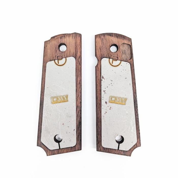 ☆CAW 1911 ガバメント用 木製グリップ ローズウッド スムース