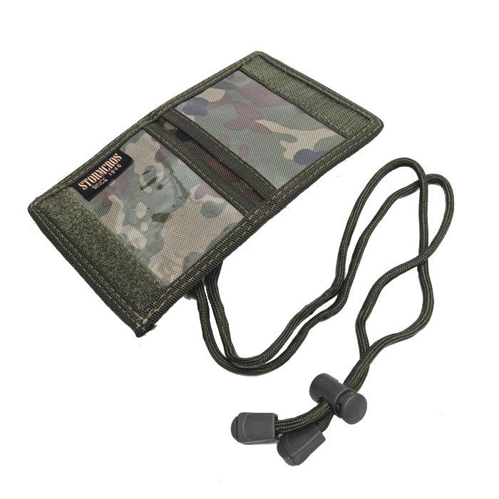 ☆陸上自衛隊 迷彩 パスケース ネックストラップ付（ストームクロス