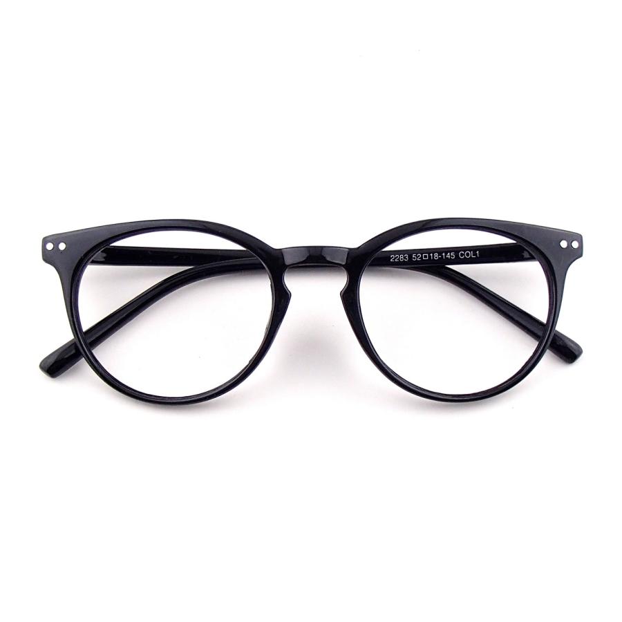 アウトレット品】ボストン 伊達メガネ （レンズなし） 黒縁眼鏡 メンズ