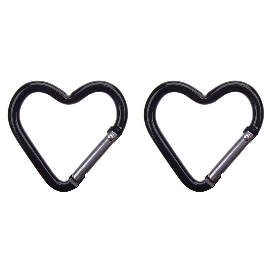 2個セット】 ハート カラビナ ハート形 キーホルダー ベルトフック