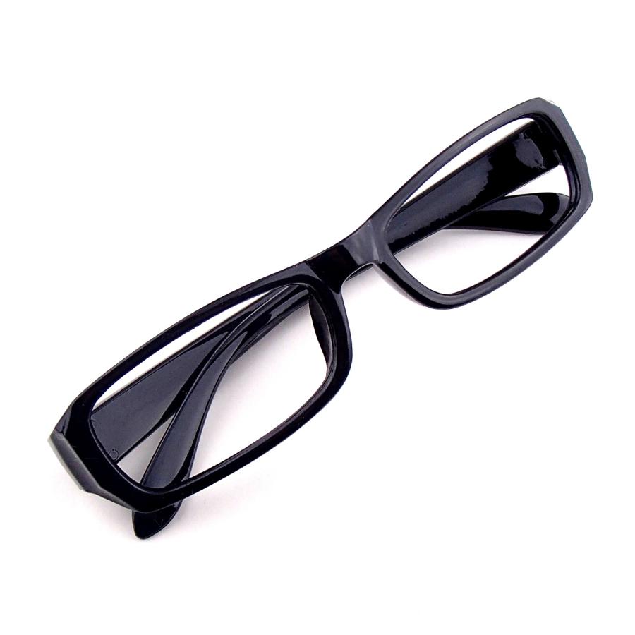 アウトレット品】スクエア 伊達メガネ （レンズなし） 黒縁眼鏡 メンズ