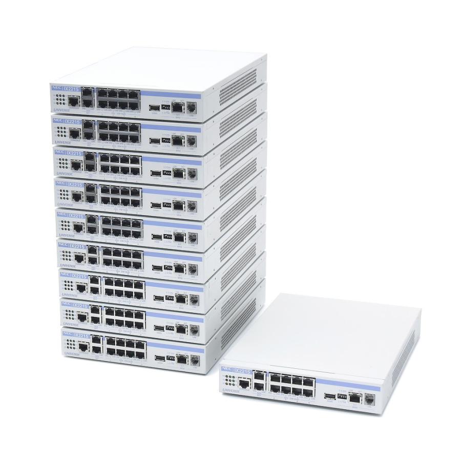 10台セット】NEC UNIVERGE IX2215 3系統10ポート1000BASE-T搭載VPN